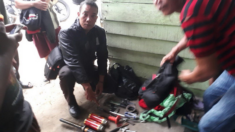 Bhabinkamtibmas Polsek Tapung Tangkap Pelaku Curas di Desa Karya Indah